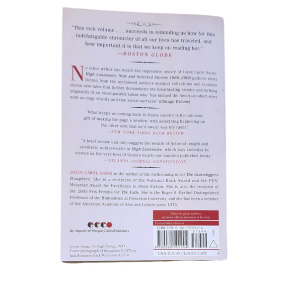 3/$12 Joyce Carol Oates High Lonesome Paperback Book - Picture 4 of 8